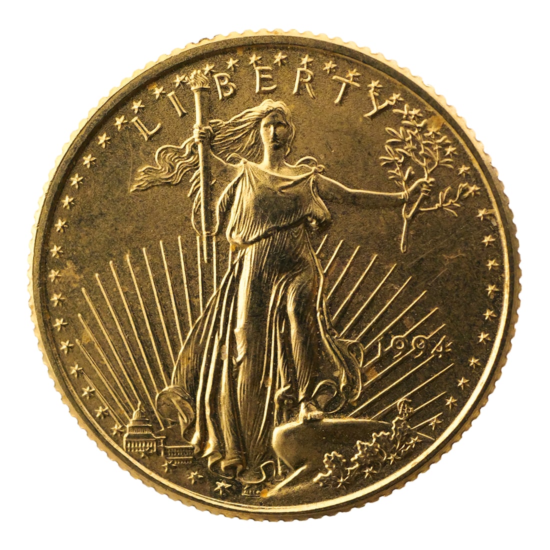 1994 U.S. $5 Eagle Gold Coin, 1/10 oz (1 of 2)