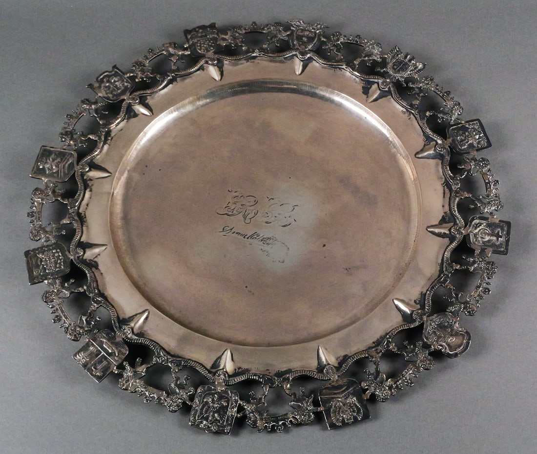 Vtg Bogota Columbia 850 Silver Platter (1 of 3)