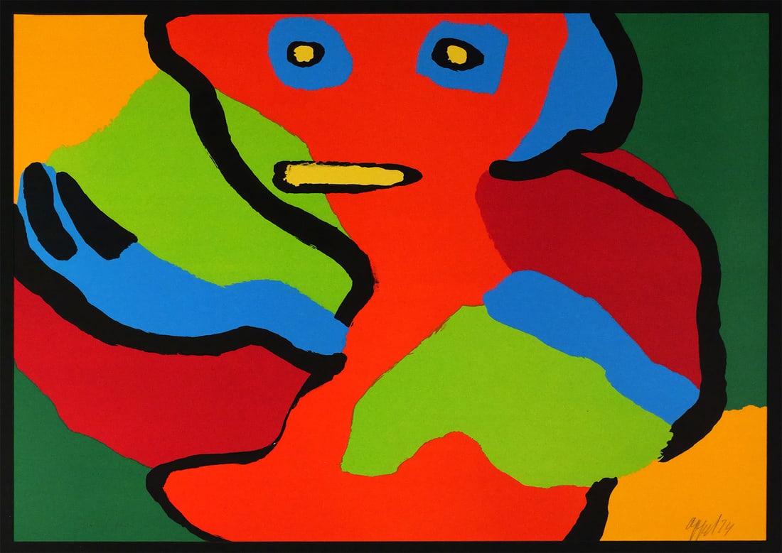 KAREL APPEL, Untitled, Lithograph Signed (1 of 3)