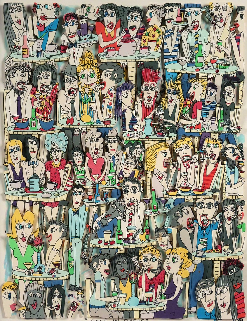 JAMES RIZZI 3D Collage Lithograph (1 of 3)
