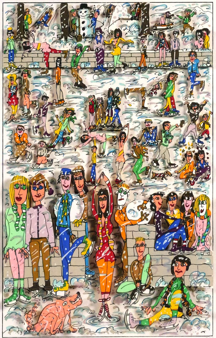 JAMES RIZZI 3D Collage Lithograph (1 of 3)
