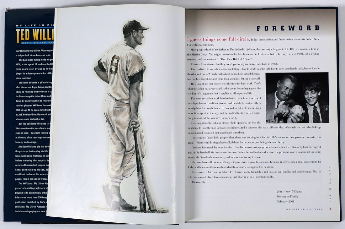 TED WILLIAMS Autographed Print - 4