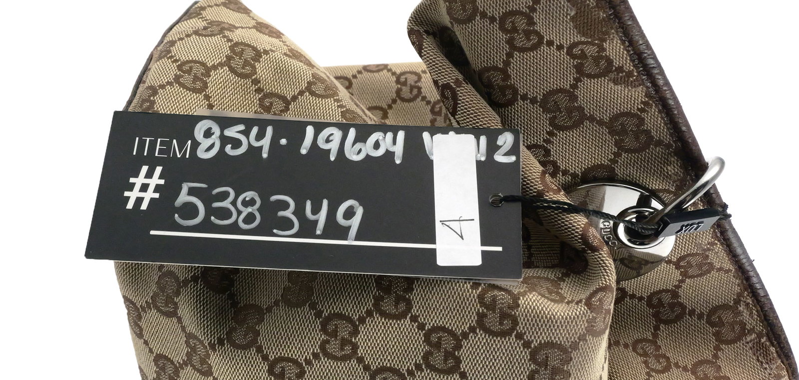 GUCCI GG Canvas Leather Large Eclipse Tote - 3