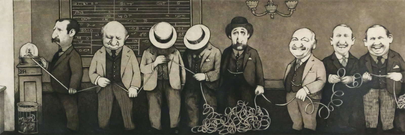 CHARLES BRAGG Stock Market Etching (1 of 5)
