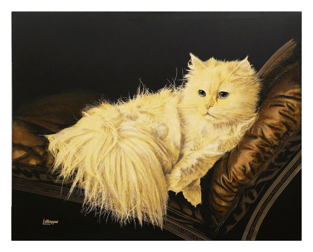 ANTOINETTE LETTERMAN, Large Cat Painting (1 of 4)