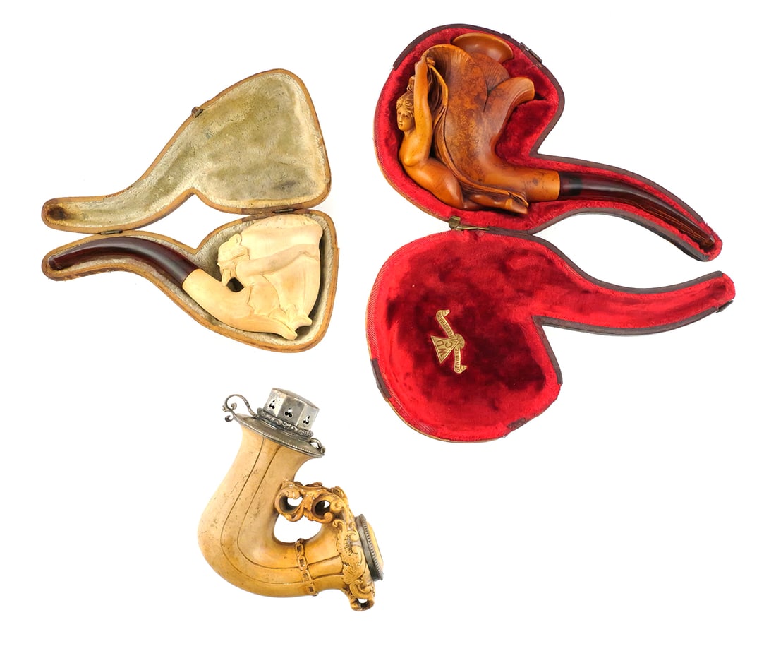 (3) Antique Meerschaum Pipes (1 of 5)