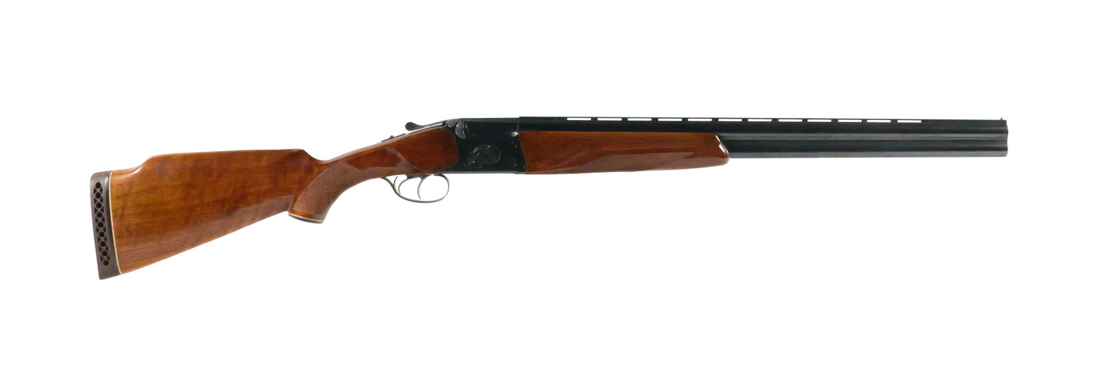 Baikal IJ-27E Over/Under Shotgun 12 GA: Baikal IJ-27E over/under shotgun imported by Universal Firearms Corp., Hialeah, Florida. 12 gauge with 2-3/4" chambers. Barrels measure 26". Approx. 43-1/4" overall length with a 15" length of pull.