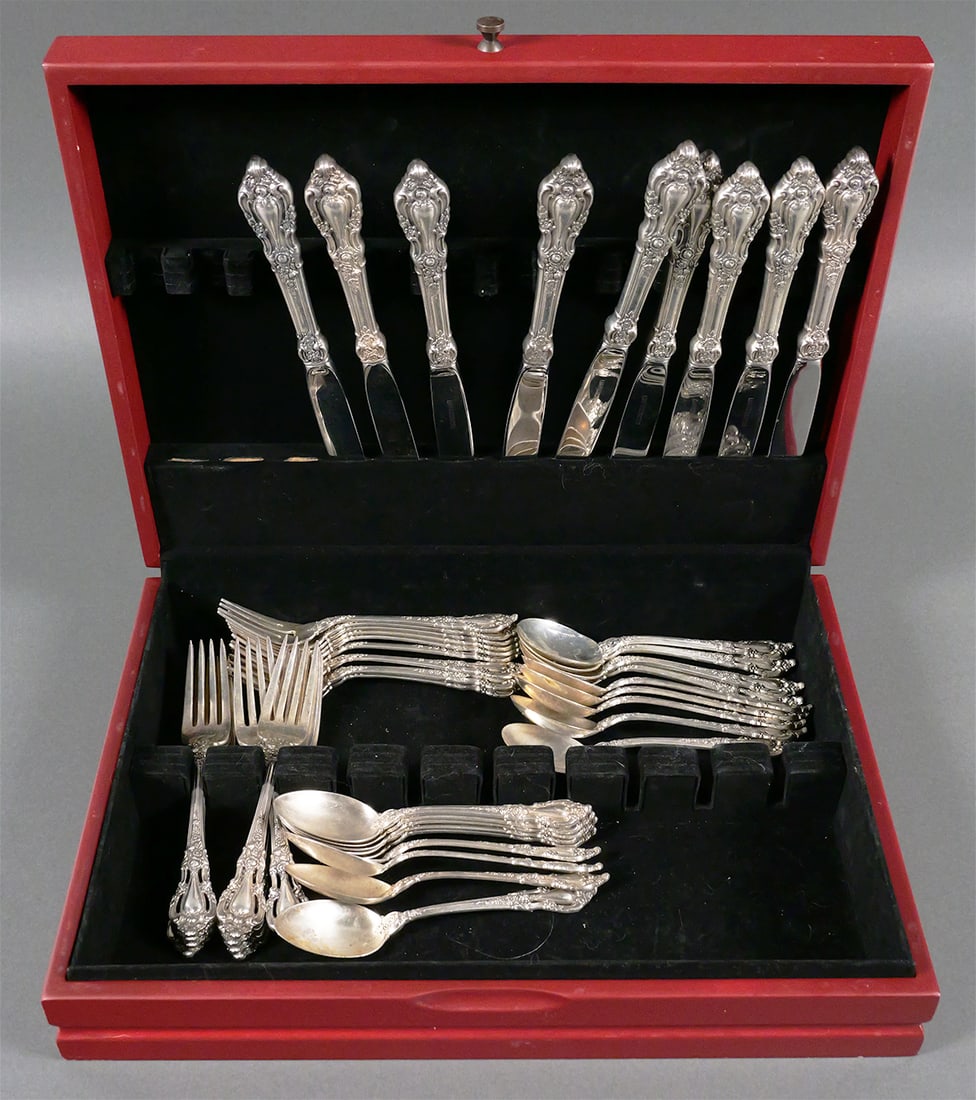 45pc Lunt Eloquence Sterling Silver Flatware (1 of 2)