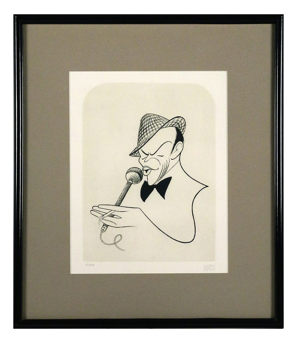 AL HIRSCHFELD Sinatra etching - 2