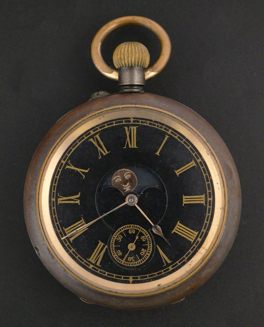 Swiss Calendar Moonphase Pocket Watch (1 of 3)