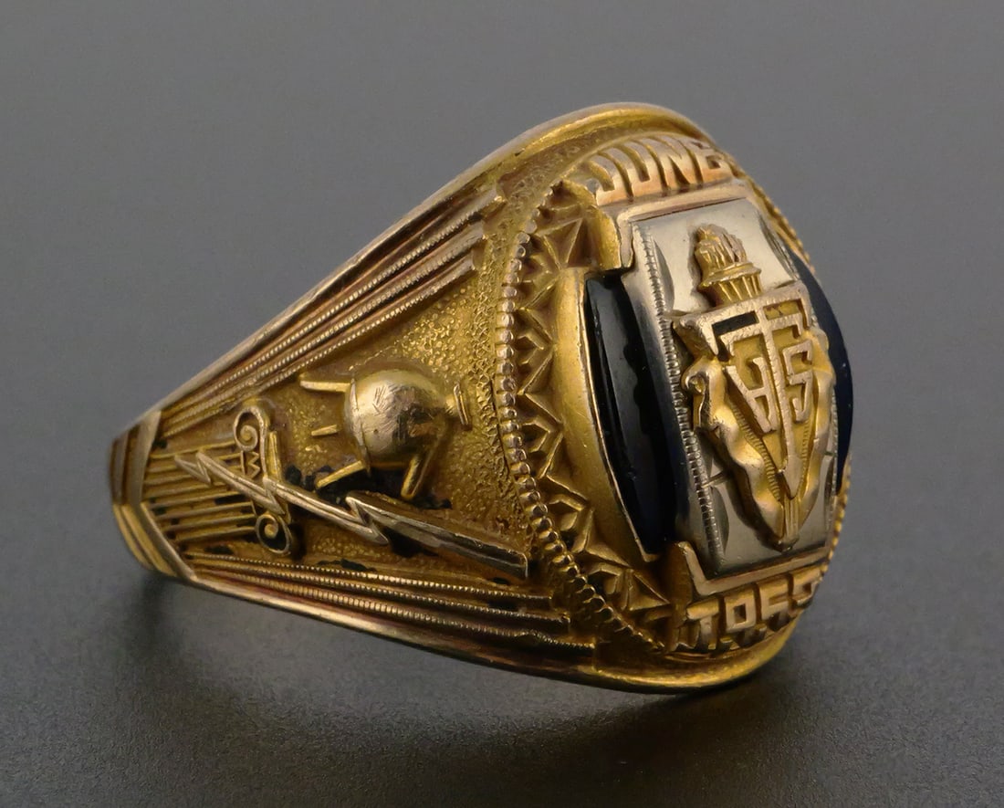 Vintage 10K Class Ring - 2