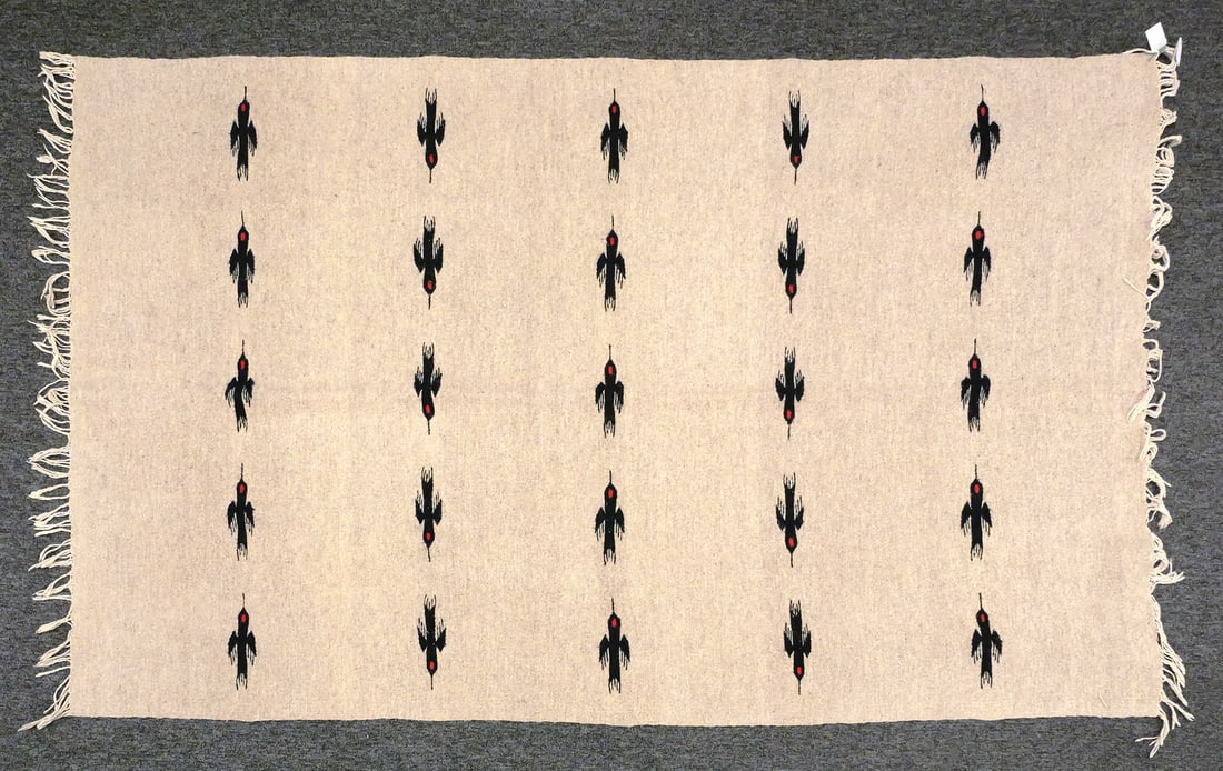 Mexican Zapotec Serape Indian Sonora Blanket Rug (1 of 3)