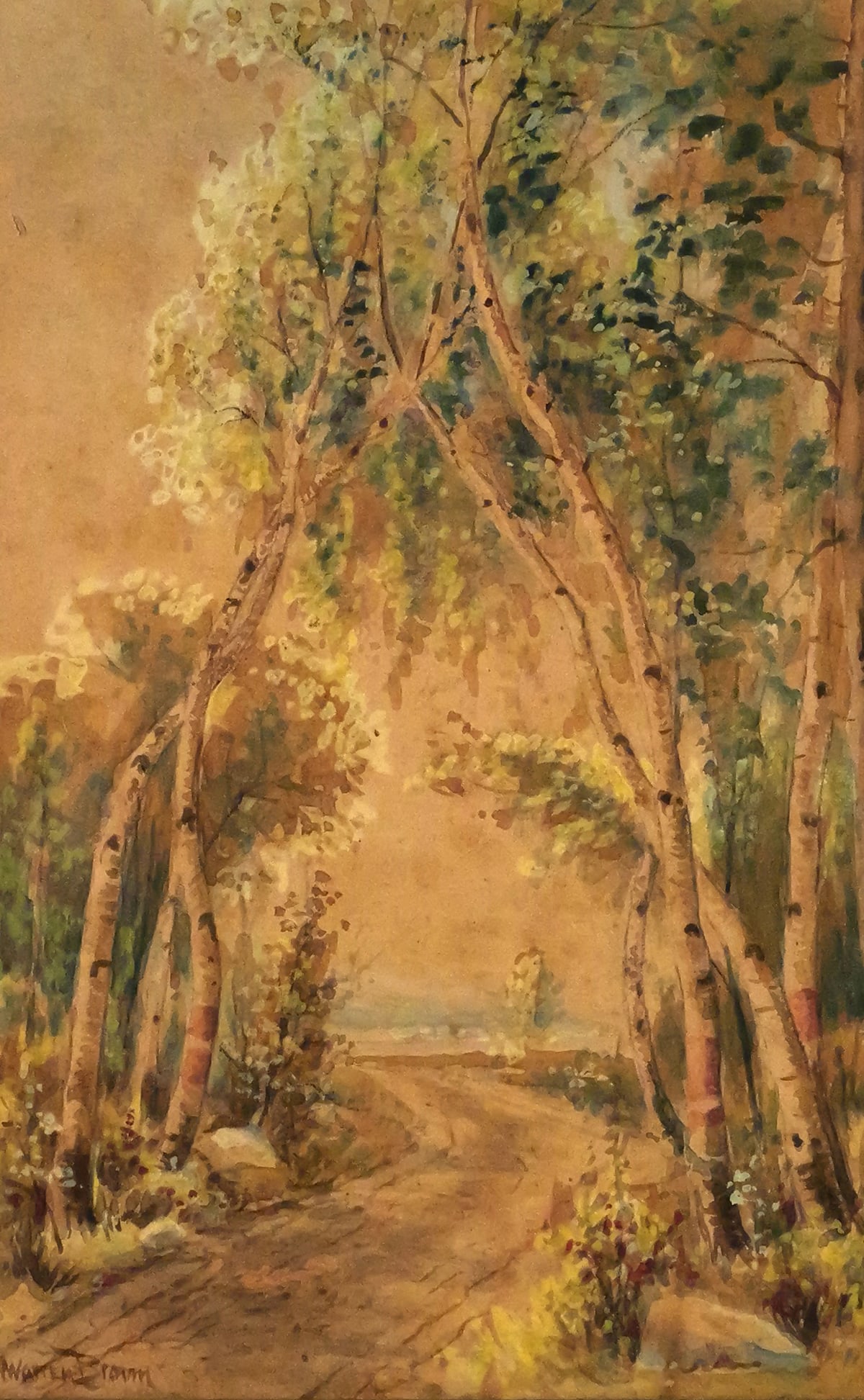 W WARREN BROWN Landscape Watercolor (1 of 4)