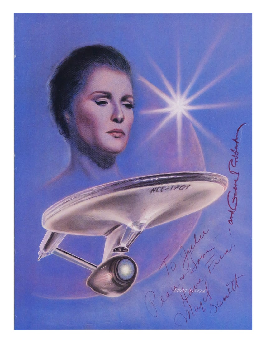 GENE RODDENBERRY Signed Star Trek Print (1 of 4)