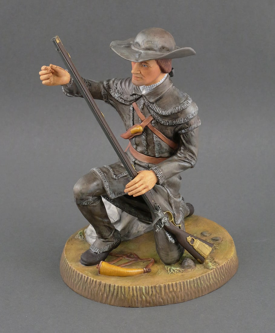 Royal Doulton Soldiers Of Revolution Pennsylvania: Royal Doulton Colonial Williamsburg Soldiers Of The Revolution Private, Pennsylvania Rifle Battalion 1776. Numbered 270/350. Dated 1978. Comes with original COA book signed by artist, EJ Griffiths.