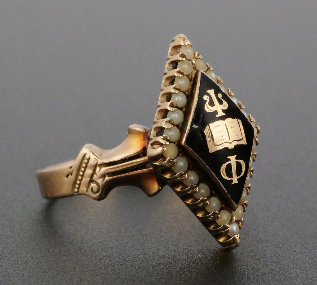14K Antique Fraternal Ring - 2