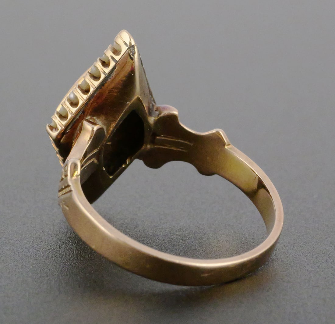 14K Antique Fraternal Ring - 3