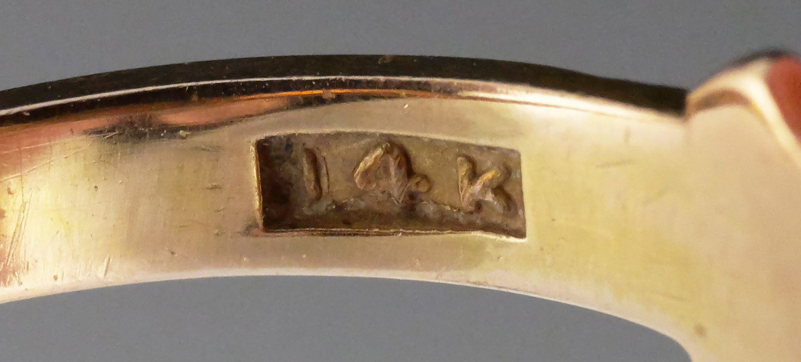 14K Antique Fraternal Ring - 4