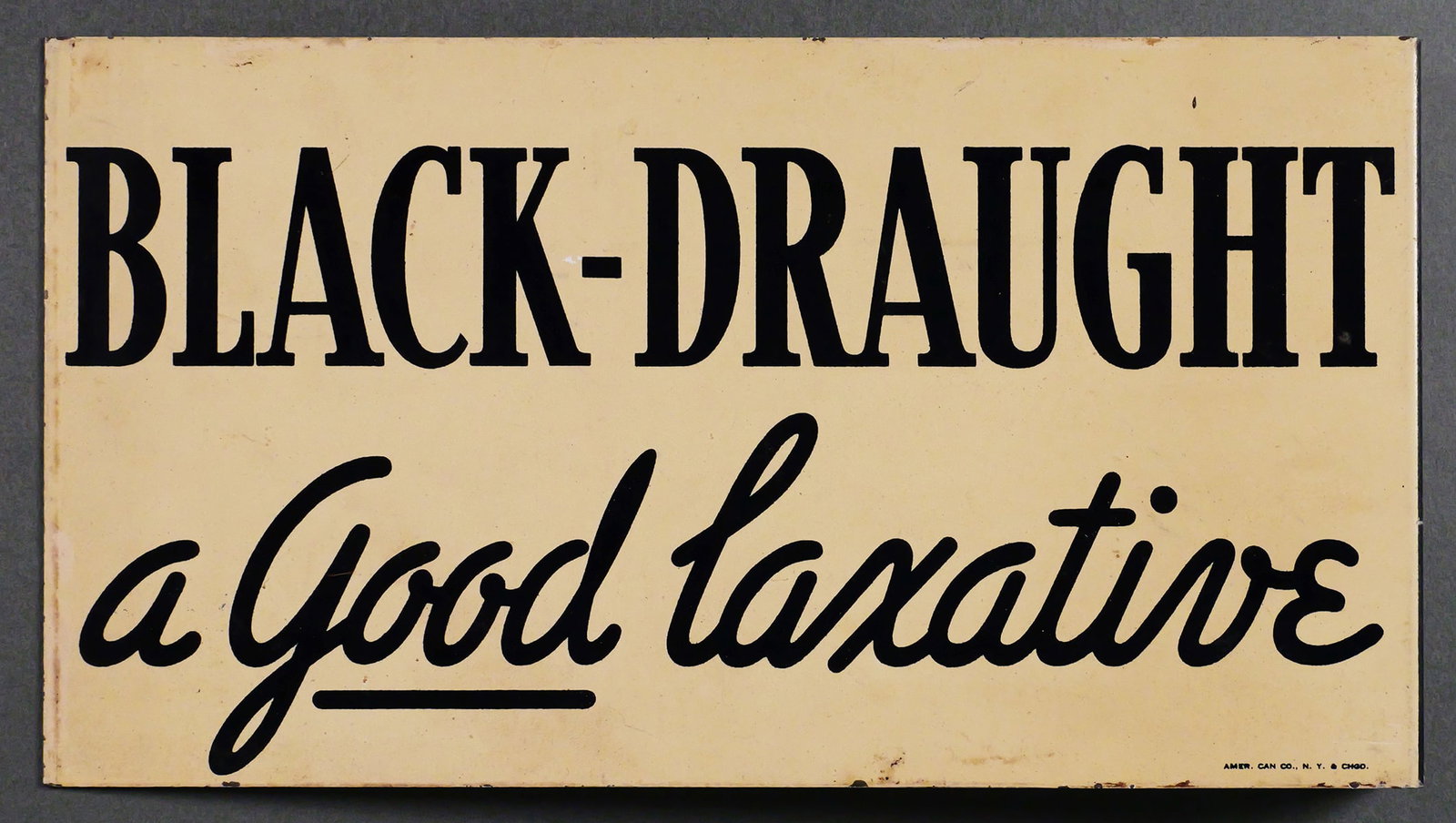 Black Draught Laxatives Flange Sign (1 of 2)