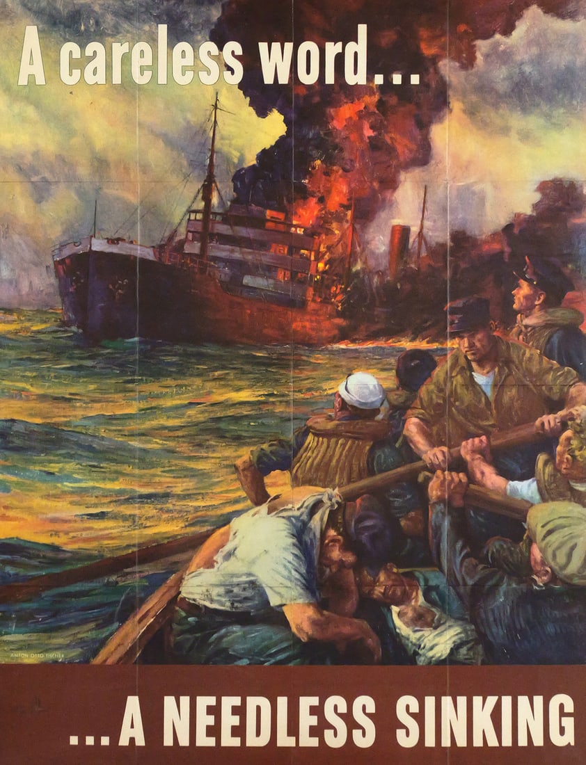 WWII, A Careless Word...A Needless Sinking, Poster (1 of 4)