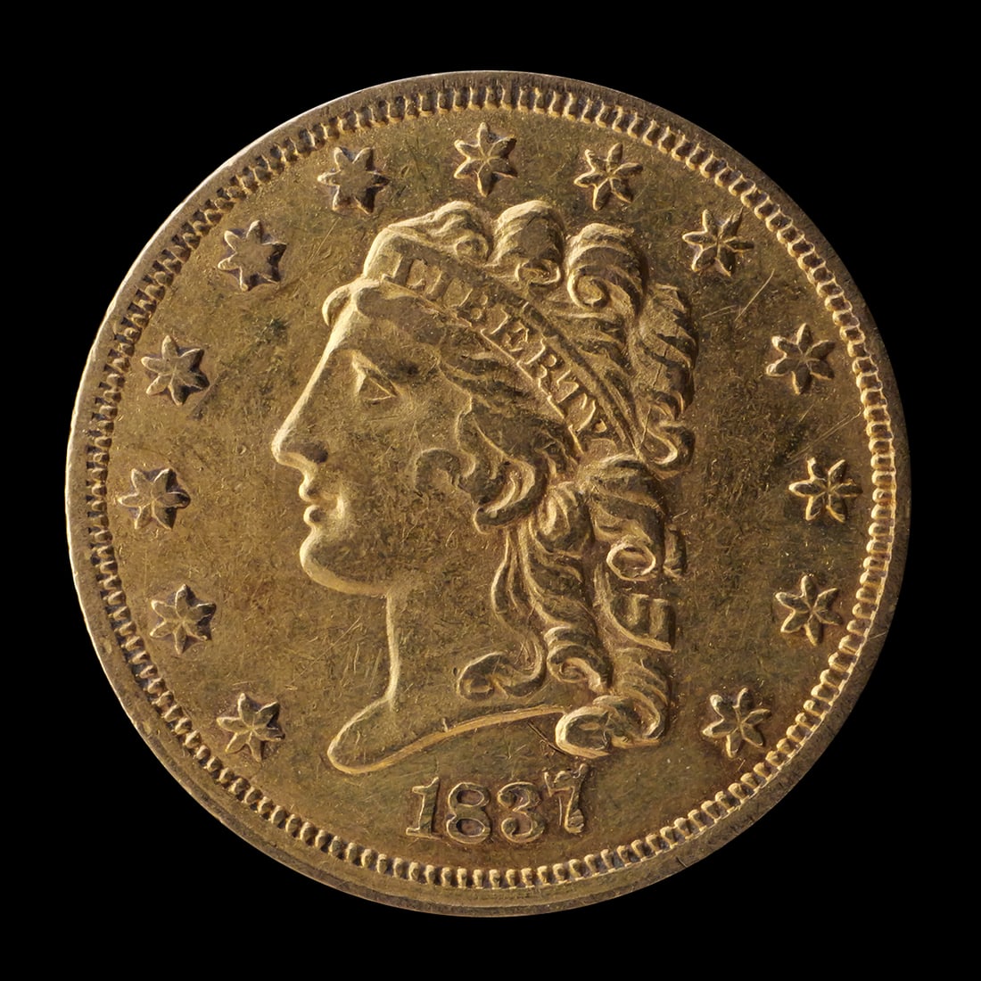 1837 U.S. Gold Quarter Eagle $2.50 (1 of 2)