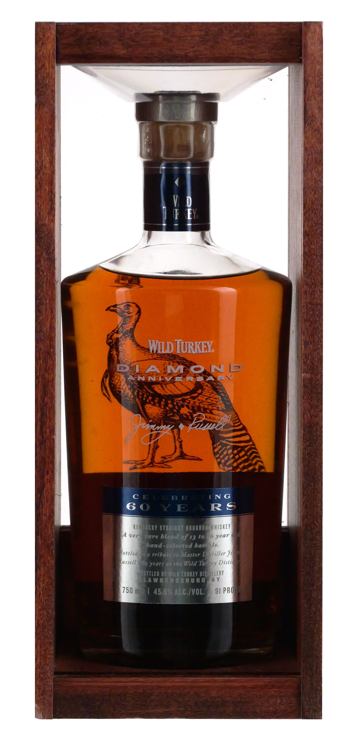 Wild Turkey Diamond Anniversary Bourbon Bottle (1 of 1)