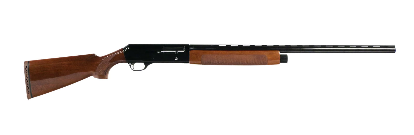 Beretta 1200 Field 12 Ga Semi-Auto Shotgun: Beretta Model 1200 Field semi-automatic shotgun chambered in 12 gauge with a 28" barrel and fixed Modified choke. Serial number T09607E, manufactured in 1988. Features a ventilated rib barrel with