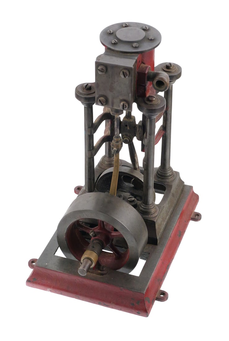 Antique Four-Column Vertical Steam Engine - 2