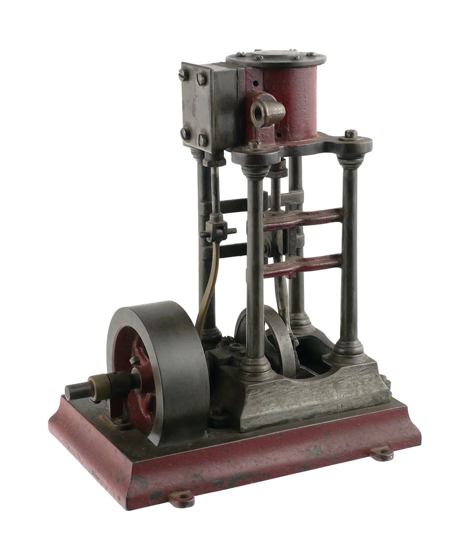 Antique Four-Column Vertical Steam Engine - 4