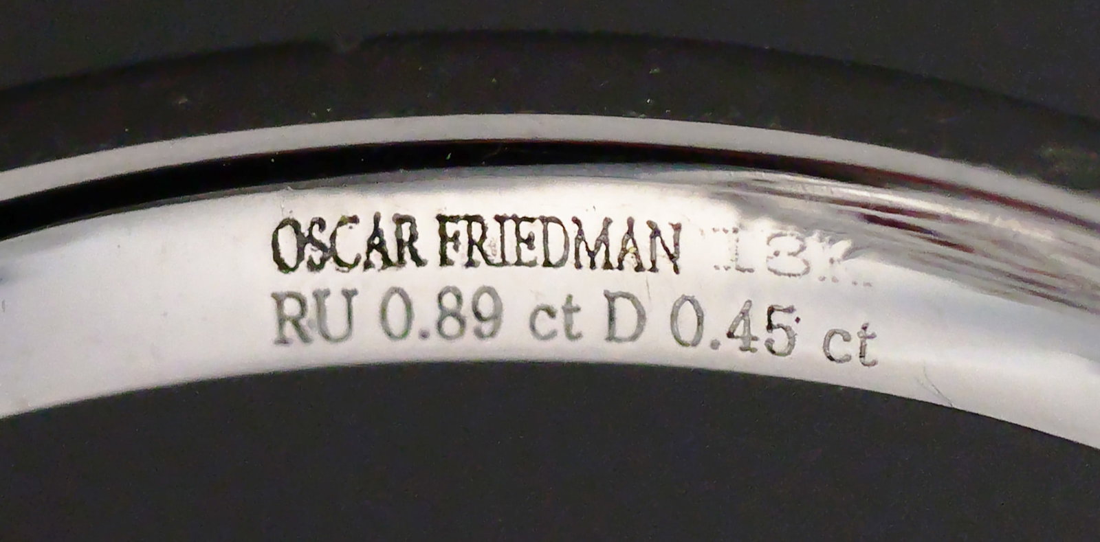 Oscar Friedman 18K Gold Ruby Diamond Ring - 4