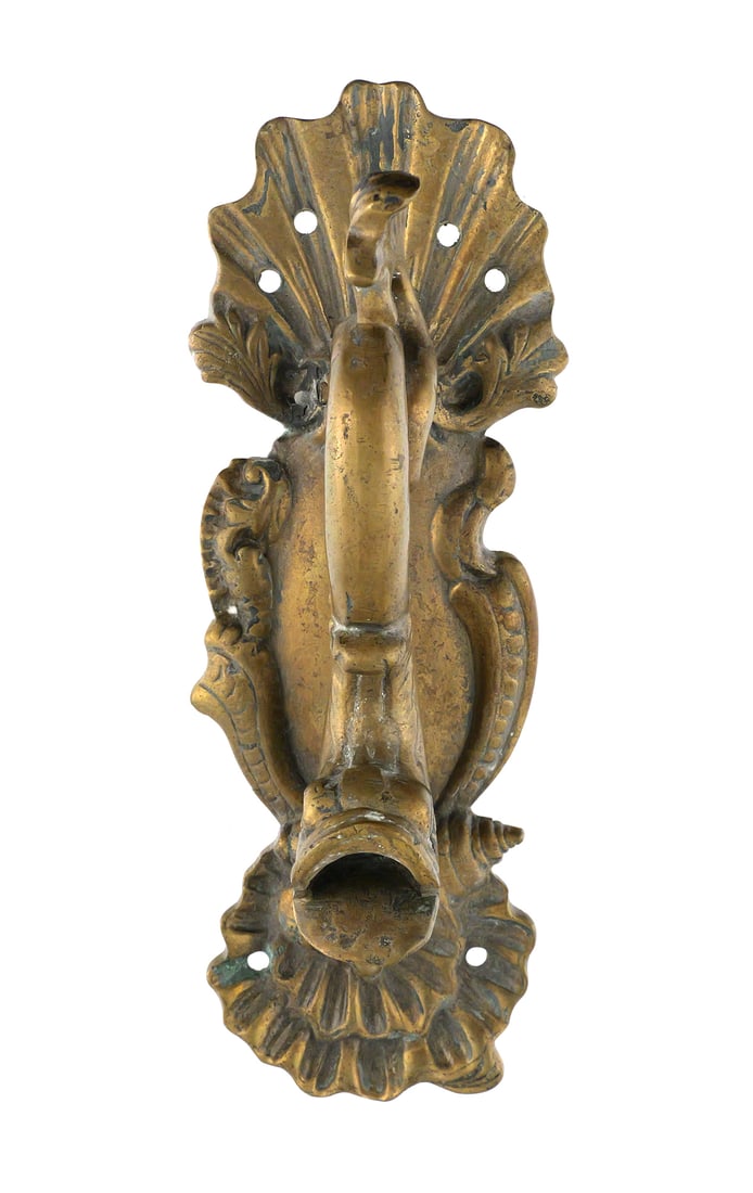 Large Bronze Dolphin Door Knocker - 3