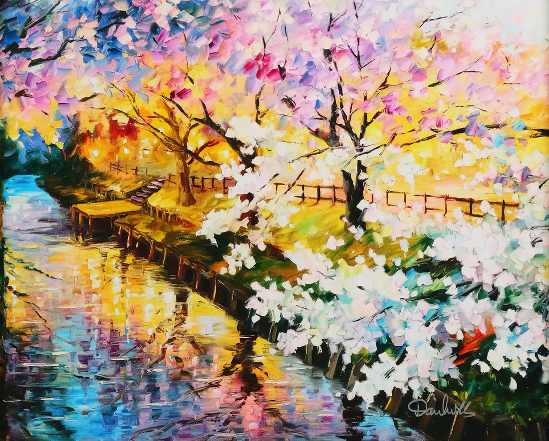 DANIEL WALL Cherry Blossom Giclee