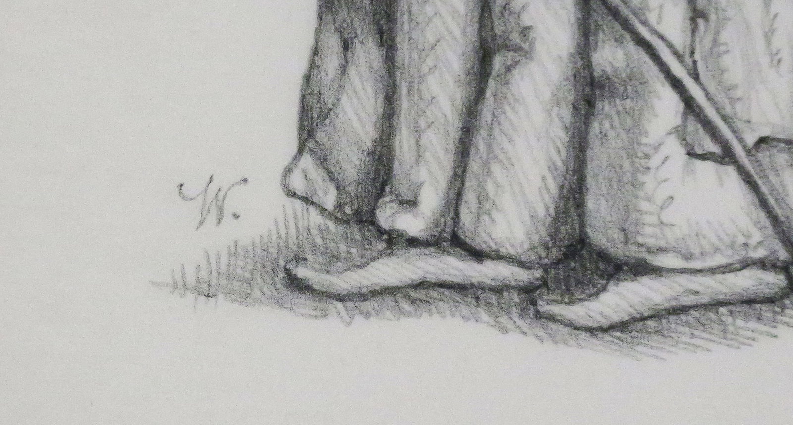 WERNER WILDNER Graphite Drawing - 3