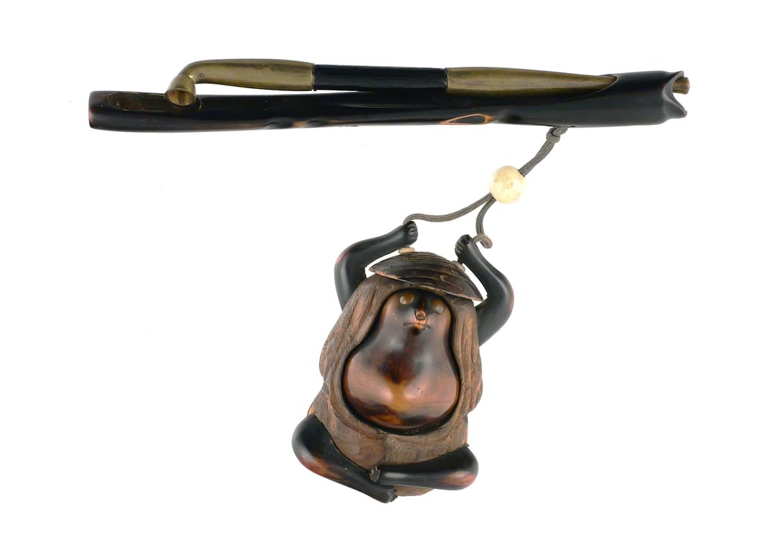 Antique Japanese Sagemono Smoking Set (1 of 3)