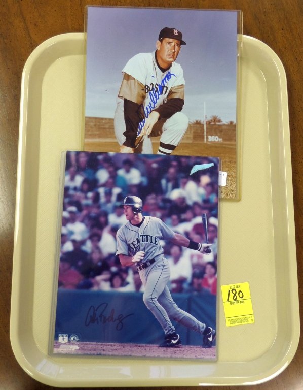 8x10 autographed photos Ted Williams, Alex Rodriguez: Guaranteed authentic