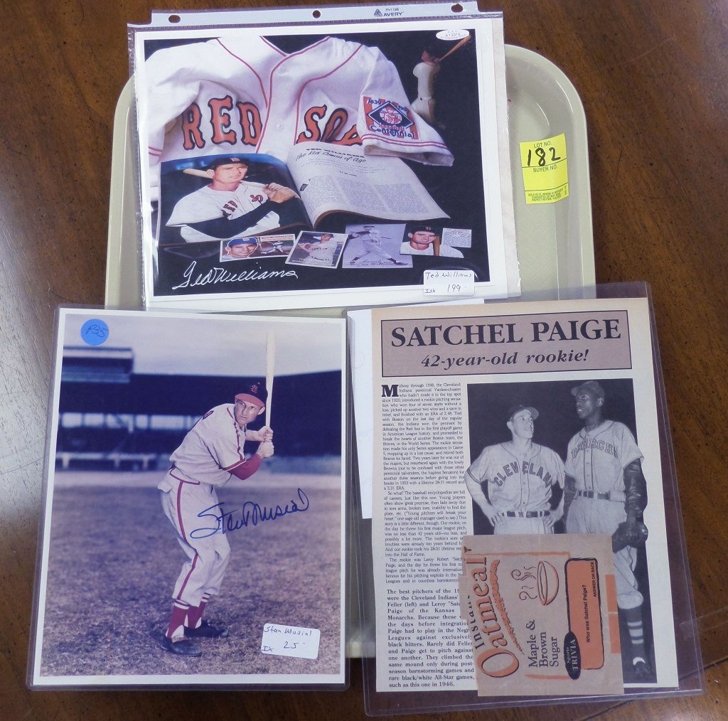 Autographs of Stan Musial and Ted Williams: Autographs of Stan Musial and Ted Williams