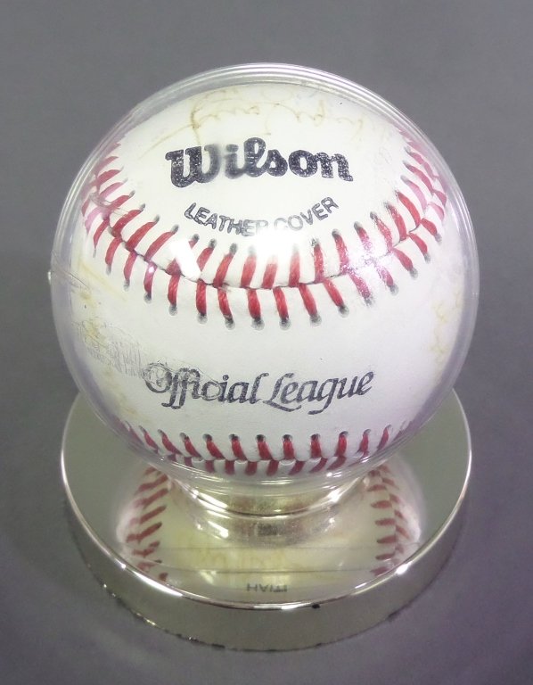 Baseball signed by players from 1950's: Incl Brooks Robinson, Bert Blyleven, Bob Feller, and others