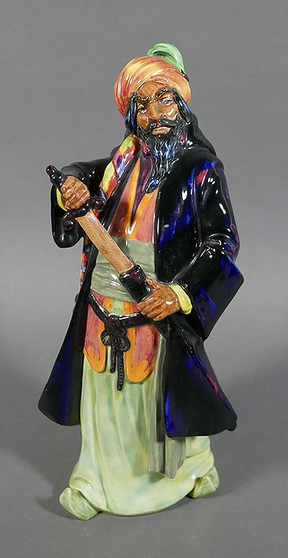 Royal Doulton BLUE BEARD Figurine: HN2105. Perfect condition. 11-1/4" high. One of several Doulton figurines in this auction.