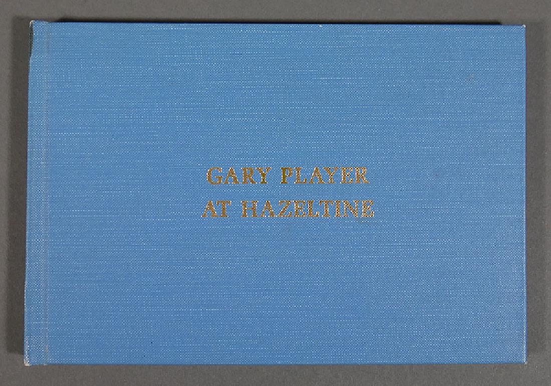 GARY PLAYER Signed US Open GOLF Book Vintage 1970: "Gary Player at Hazeltine," a small, hardbound book issued prior to the 1970 U.S. Open Championship at Hazeltine in Minnesota. Player (b. 1935), one of the greatest golfers in the history of the sport