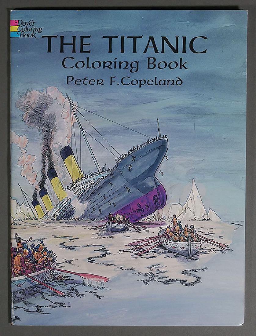 TITANIC Survivor MILLVINA DEAN Autographed Book: The Titanic Coloring Book (Dover, 1997), signed on the title page, "With Best Wishes from Millvina Dean, the youngest Titanic survivor. Jan. 1st, 1999." Book is 8-1/4" x 11". Dean was only two months 
