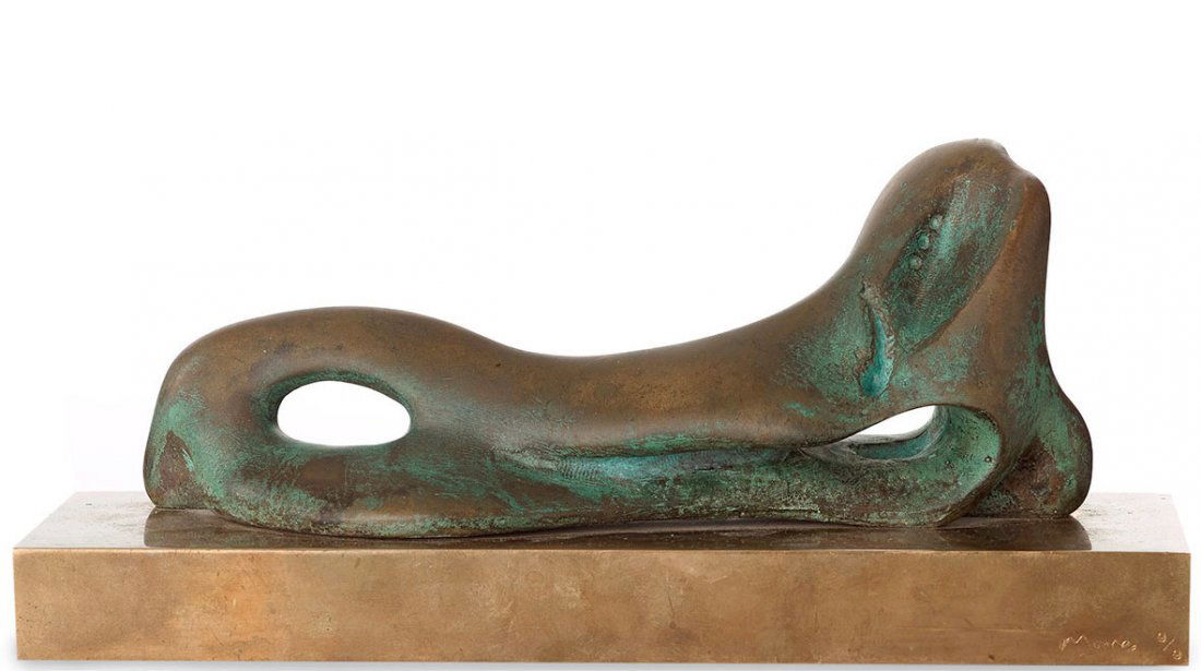Reclining Figure by Henry Moore: Sculpture made in 1974 (1 of 6)