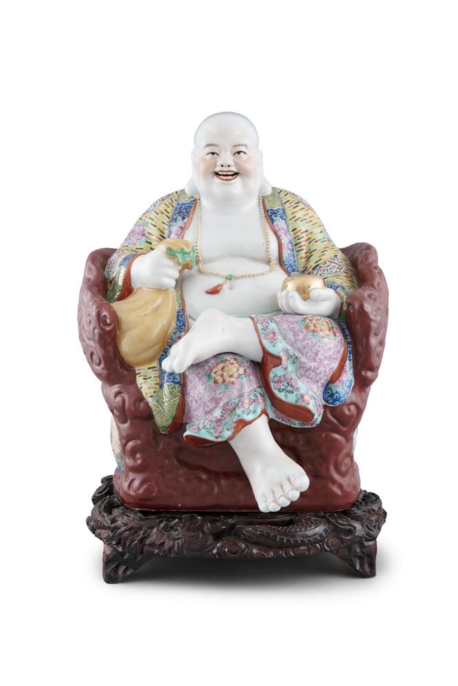 A LARGE CHINESE PORCELAIN FIGURE, 20th century, of a (1 of 1)