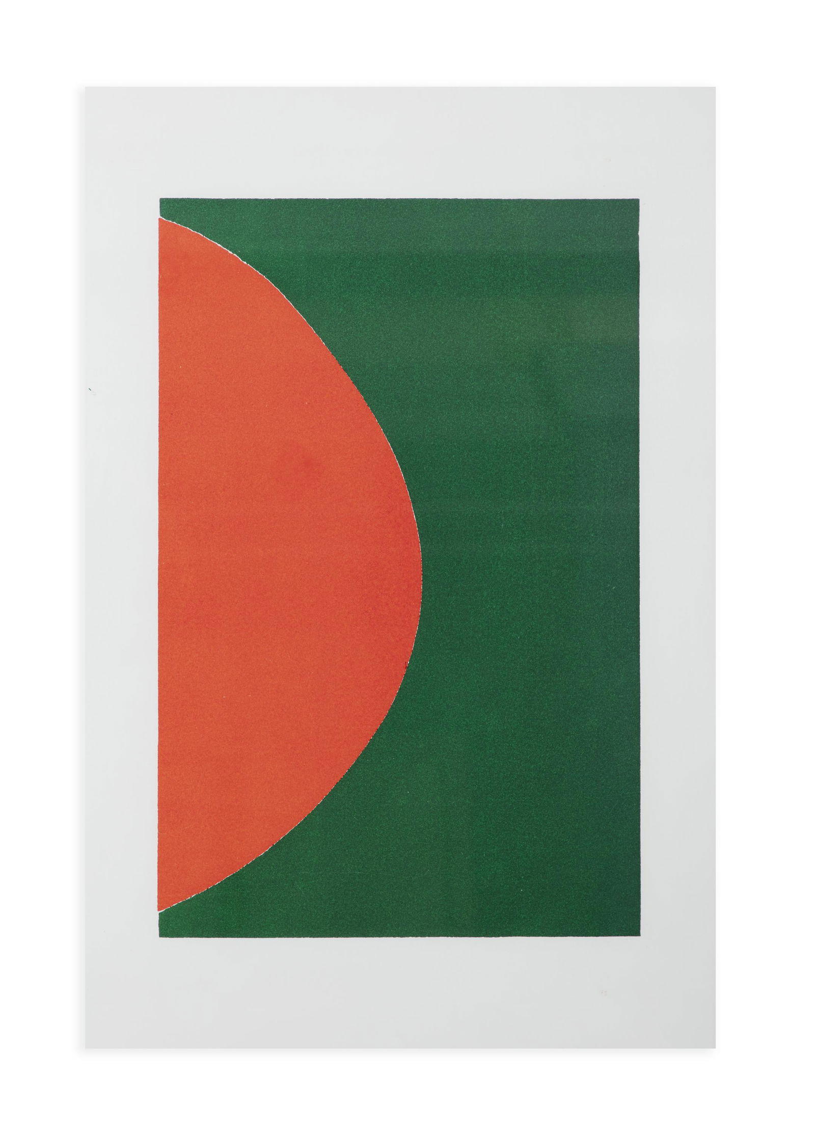 SIR TERRY FROST RA (1915-2003) Green and Red Alone: SIR TERRY FROST RA (1915-2003) Green and Red Alone (1990) Linocut (proof), 42 x 28.6cm (image size) Numbered 1/10 Provenance: The Dawson Gallery, Dublin. From the Collection of Michael Scott