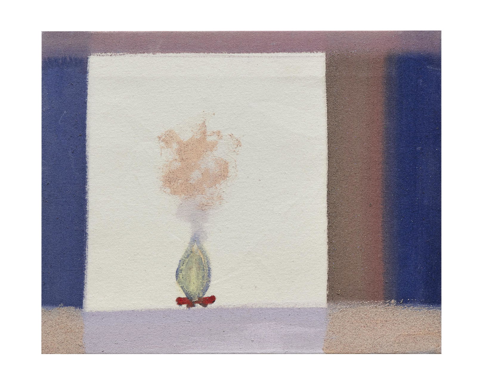 MERLIN JAMES (B.1960) Another Fire on Stage (2006-07) Acrylic on canvas, 32 x 38cm Signed, inscribed: MERLIN JAMES (B.1960) Another Fire on Stage (2006-07) Acrylic on canvas, 32 x 38cm Signed, inscribed and dated verso Unframed Provenance: With Kerlin Gallery, Dublin; Private Collection, Dublin