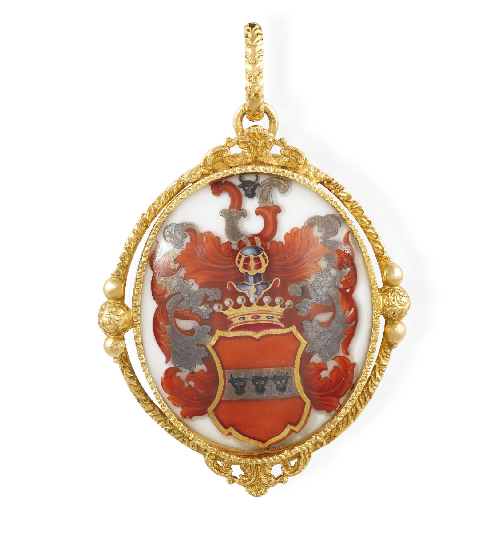From the private collection of a continental lady  AN ENAMEL PENDANT, BY CARLO ILLARIO FOR FASANO (1 of 3)