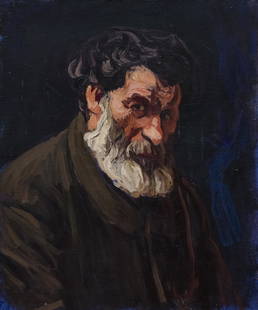 Roderic O'Conor (1860-1940) Le Marin Barbu (c.1891) Oil on canvas, 54.7 x 46cm (21½ x 18'') Stamped: Roderic O'Conor (1860-1940) Le Marin Barbu (c.1891) Oil on canvas, 54.7 x 46cm (21½ x 18'') Stamped verso with 'Atelier O'Conor' Atelier stamp, verso The technique used in this portrait is enti