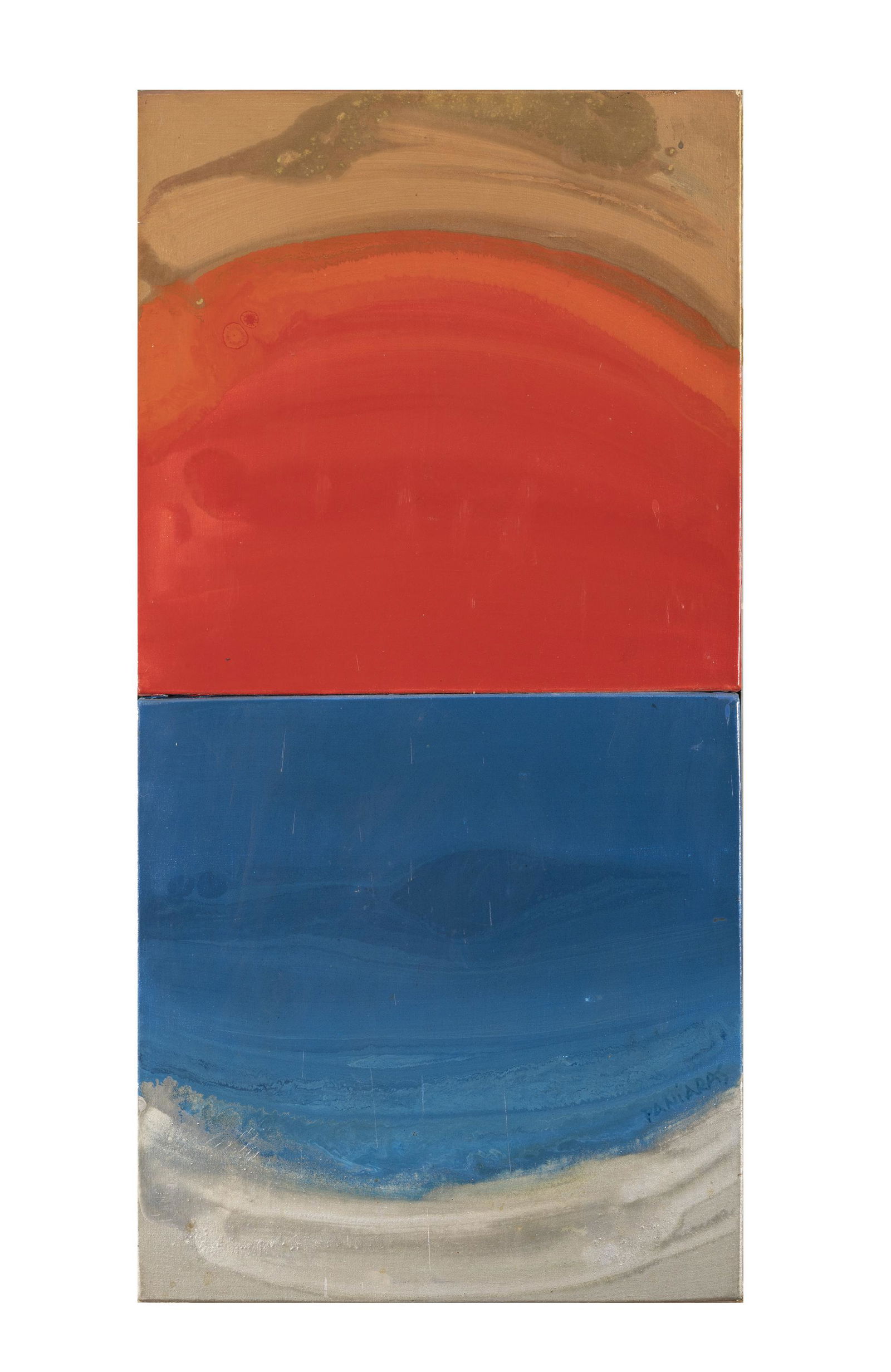KOSTAS PANIARAS (GREEK 1934-2014) Untitled (For Silvia) (1982) Oil on canvas, 81 x 40.5cm Signed, (1 of 4)