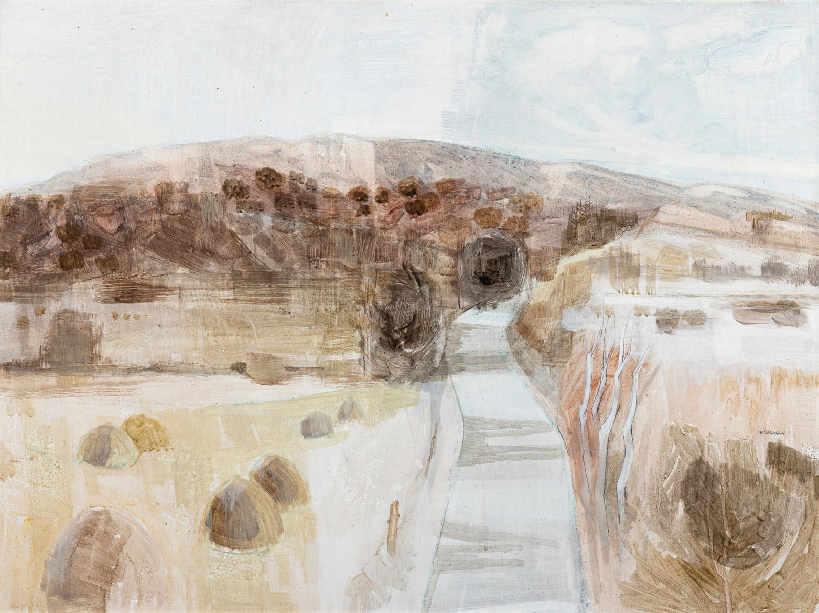 Terence P. Flanagan PRUA RHA (1929-2011) Road to Dromahair, c.1960 Oil on board, 42.5 x 58.5cm (16¾ (1 of 3)