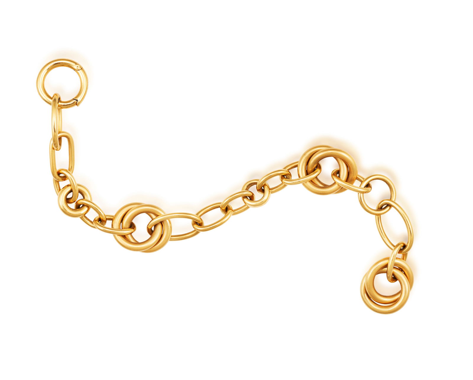 A GOLD BRACELET, BY POMELLATO  The fancy polished and brushed gold links, in 18K gold, signed Pomell (1 of 3)