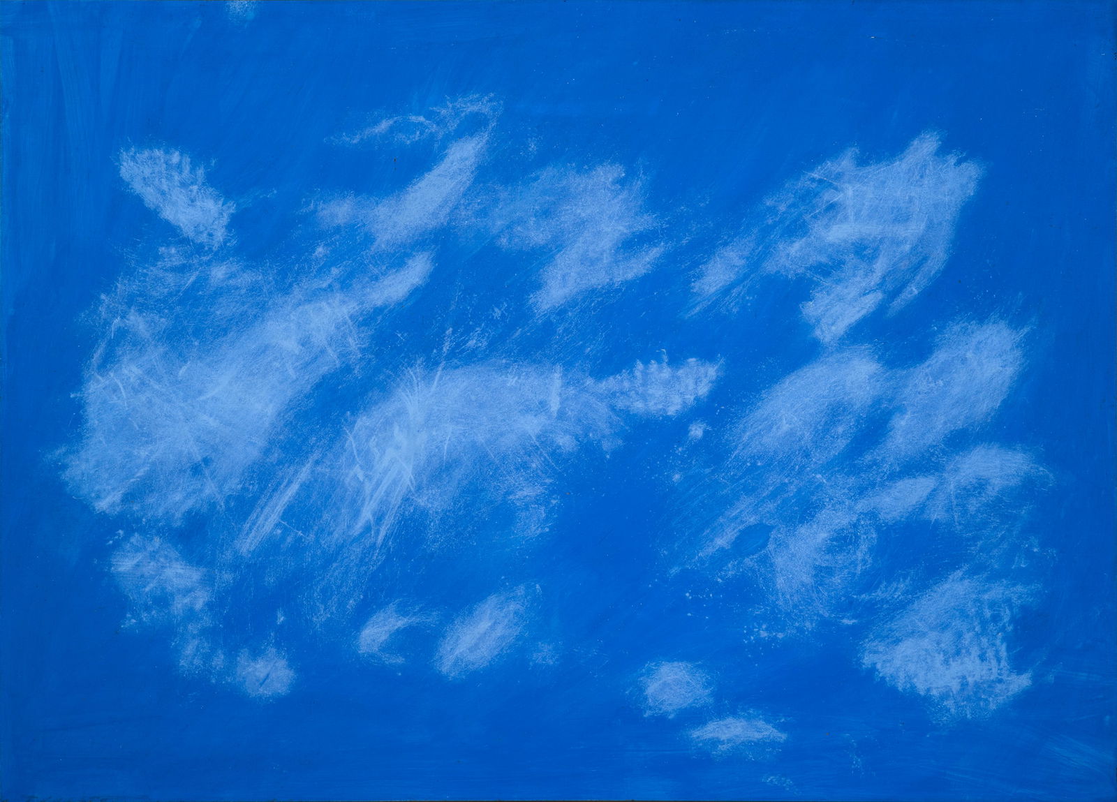 GIULIO TURCATO (1912 - 1995) Untitled Oil on canvas, 100 x 138cm Signed (bottom left) Provenance:: GIULIO TURCATO (1912 - 1995) Untitled Oil on canvas, 100 x 138cm Signed (bottom left) Provenance: Marlborough Galleria D’Arte, Roma label verso; John Huston Collection, St. Clerans, Co. Galway; Priv